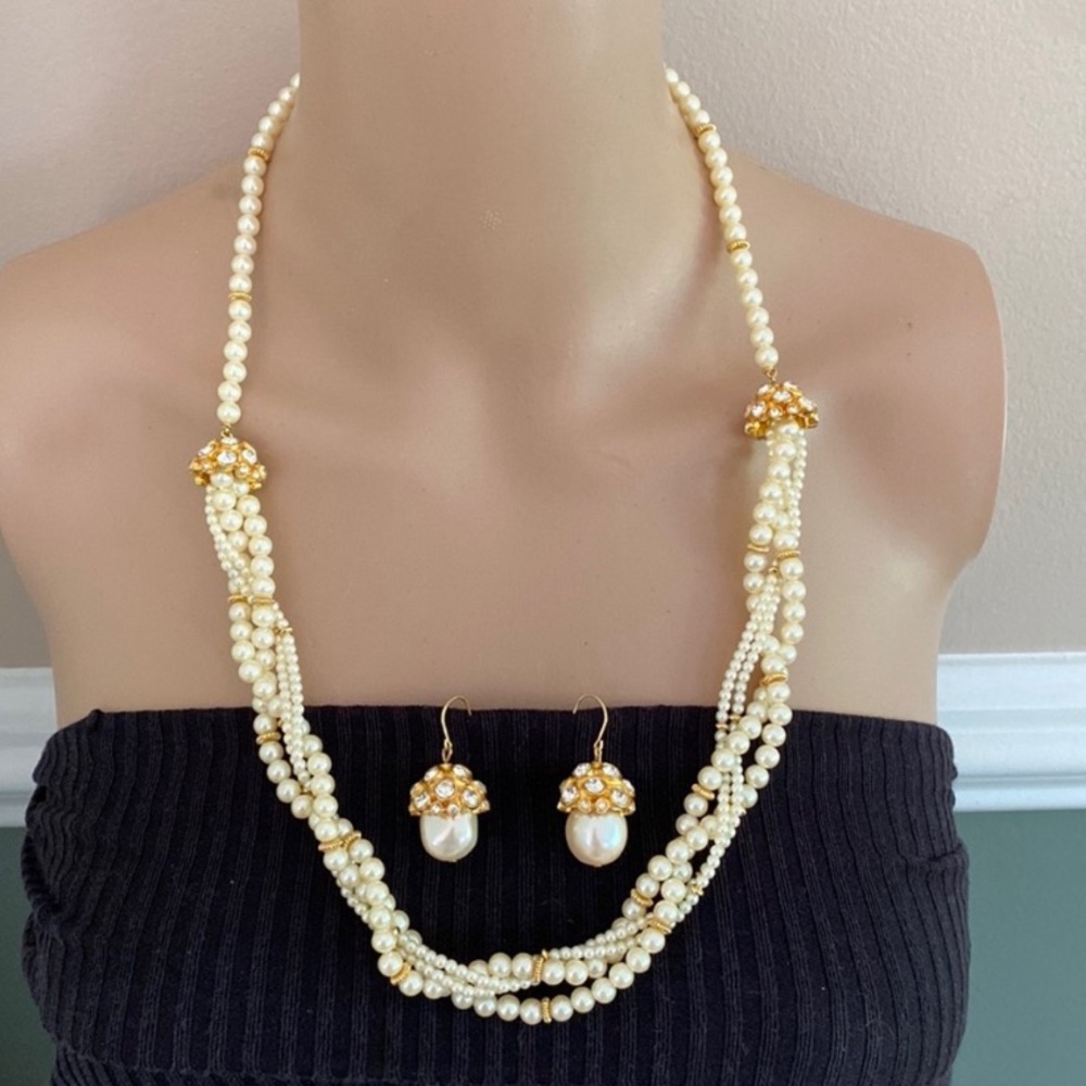 Vintage necklace earring set